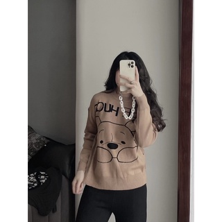 Set len gấu pooh nâu