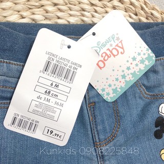 Quần jean bé trai mickey xuất dư
