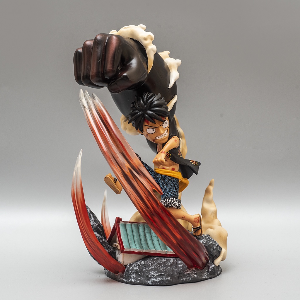 Mô hình One Piece Luffy Gear 3 cao 23cm LF09 - Mô hình trang trí One Piece Luffy Mũ Rơm Haki Shop