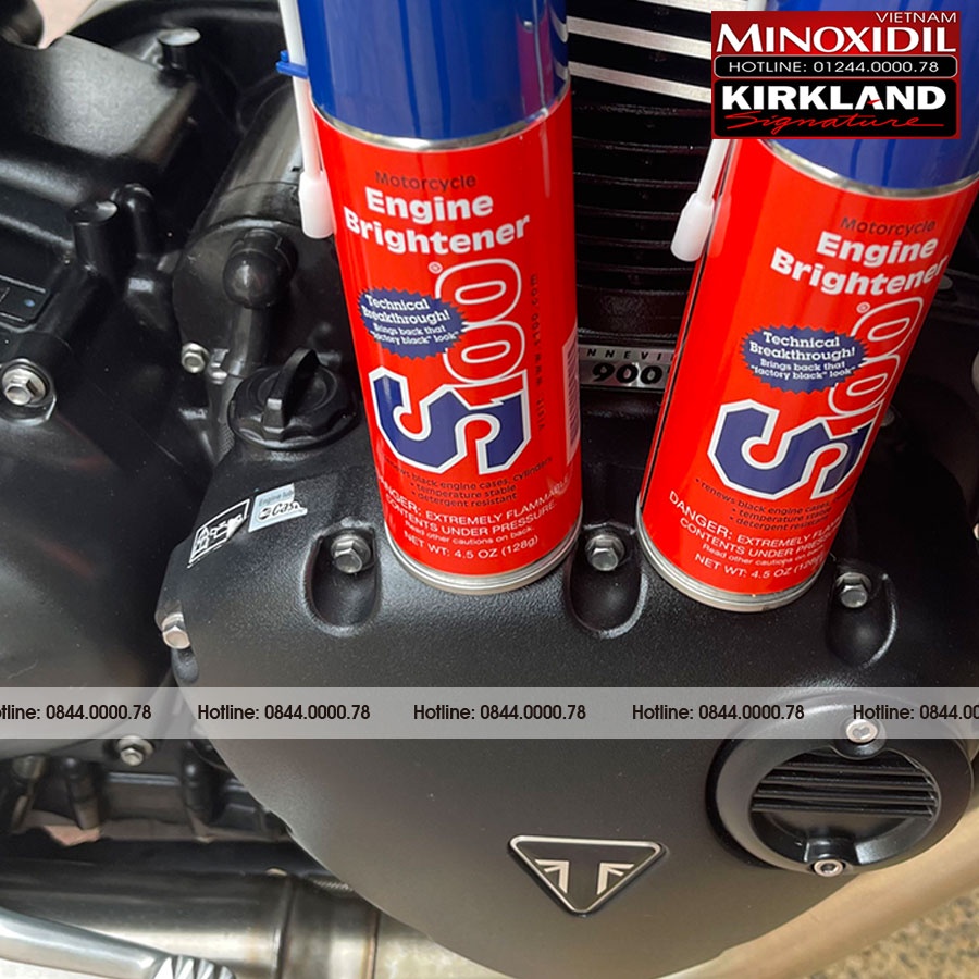 S100 engine brightener xịt dưỡng lốc máy moto