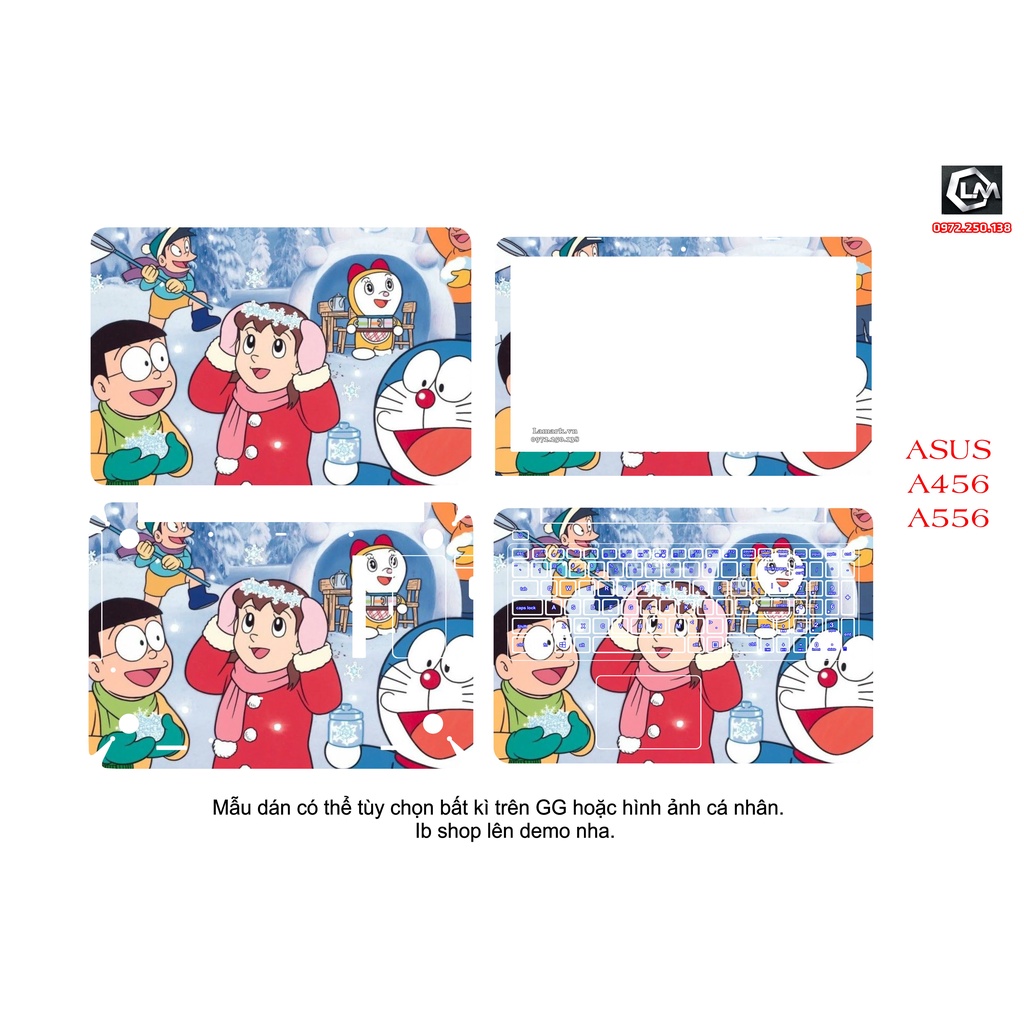 Skin dán cho laptop Asus A456 , A556 ,  theo yêu cầu, hình tùy chọn hình bất kì trên GG hoặc hình ảnh cá nhân.