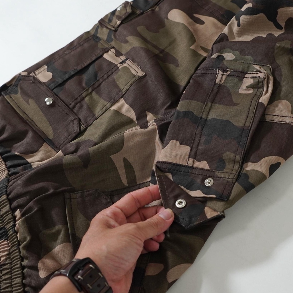 Quần jogger nam KJH2 Túi Hộp Lính chất kaki lưng thun ống bo unisex 2 màu vải co giãn vận động thoải mái