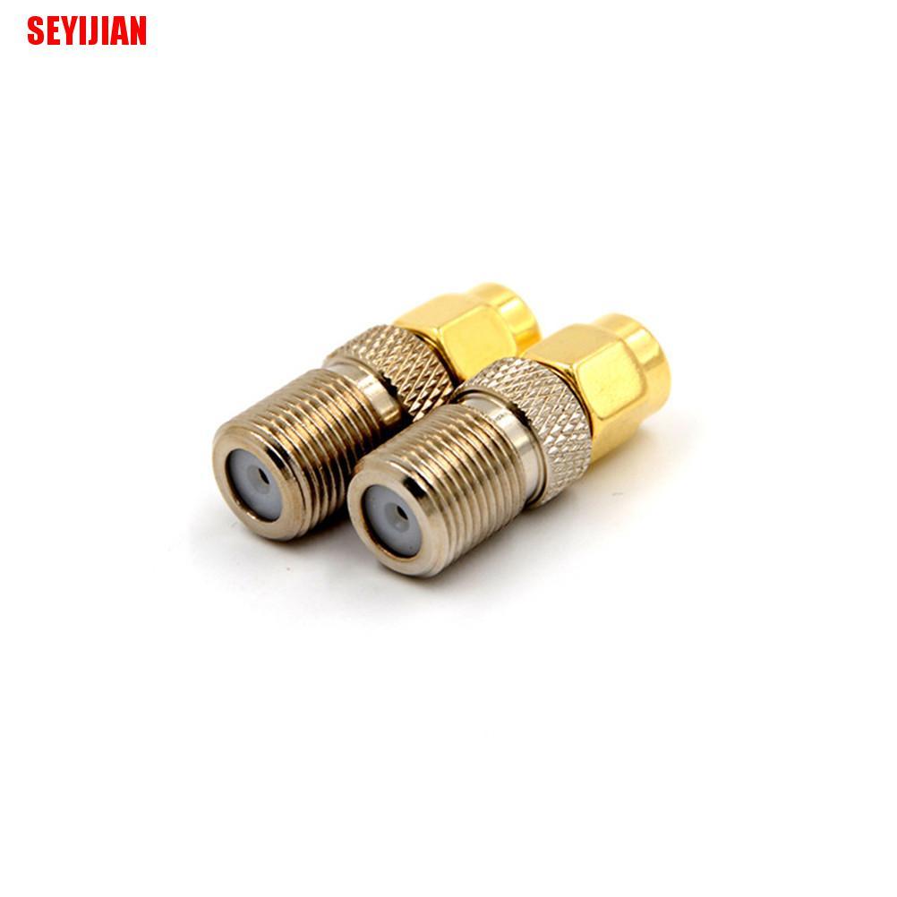 Bộ chuyển đổi đầu nối đồng trục RF Coax thẳng F Female Jack sang Sma Male