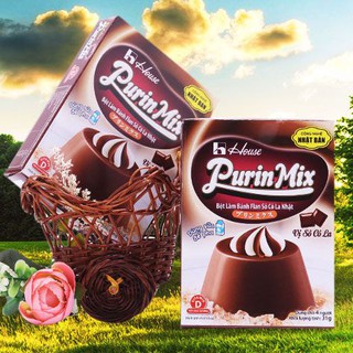 Bột làm bánh Flan nhật bản vị socola Purin Mix 47g