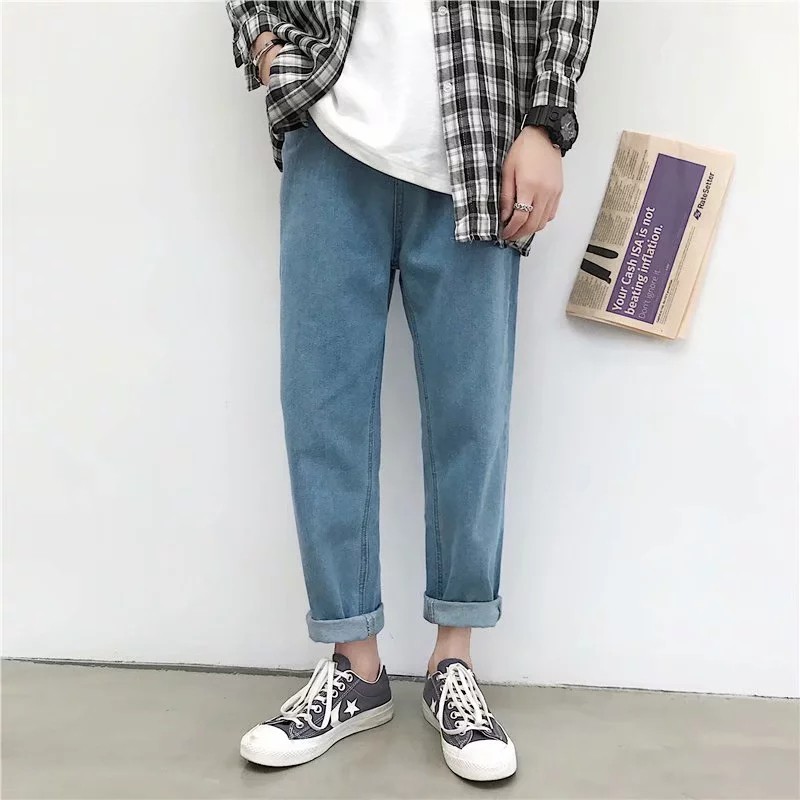 Quần denim dài thiết kế thời trang Hàn Quốc trẻ trung size S-2XL cho nam | BigBuy360 - bigbuy360.vn