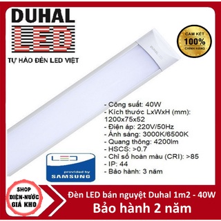 Đèn Led bán nguyệt Duhal 1m2 40W , 0.6 mét 20W , 0.3 mét 10W- HÀNG CHÍNH HÃNG