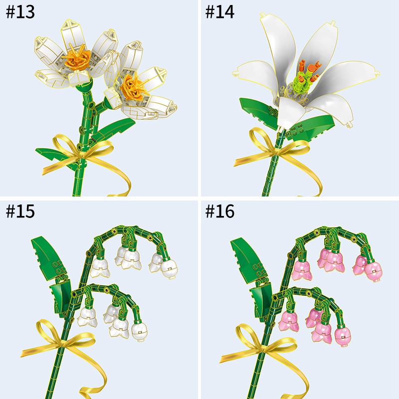 Khối Lắp Ráp 3D Hình Hoa Hồng DIY