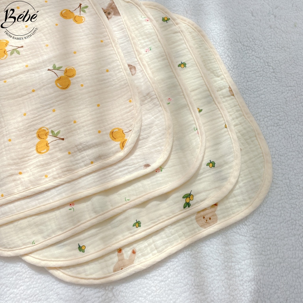 Khăn Mặt BéBé/Khăn Xô Sữa Chất Xô Muslin Mềm Mại Cao Cấp Thấm Hút Tốt Cho Bé
