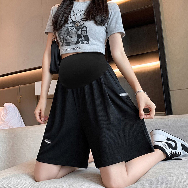 Quần short ống rộng size lớn mặc bên ngoài cho phụ nữ mang thai