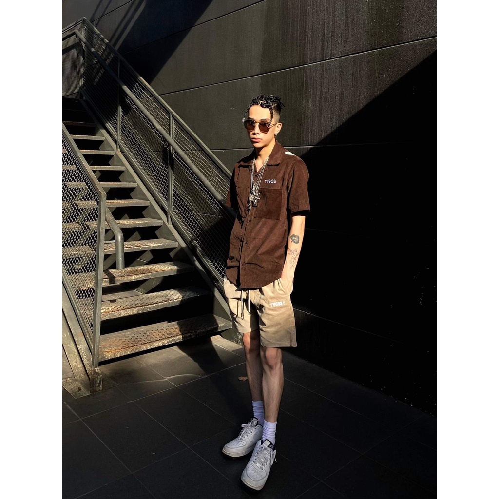 SƠ MI TAY NGẮN NHUNG TĂM-008 | BigBuy360 - bigbuy360.vn