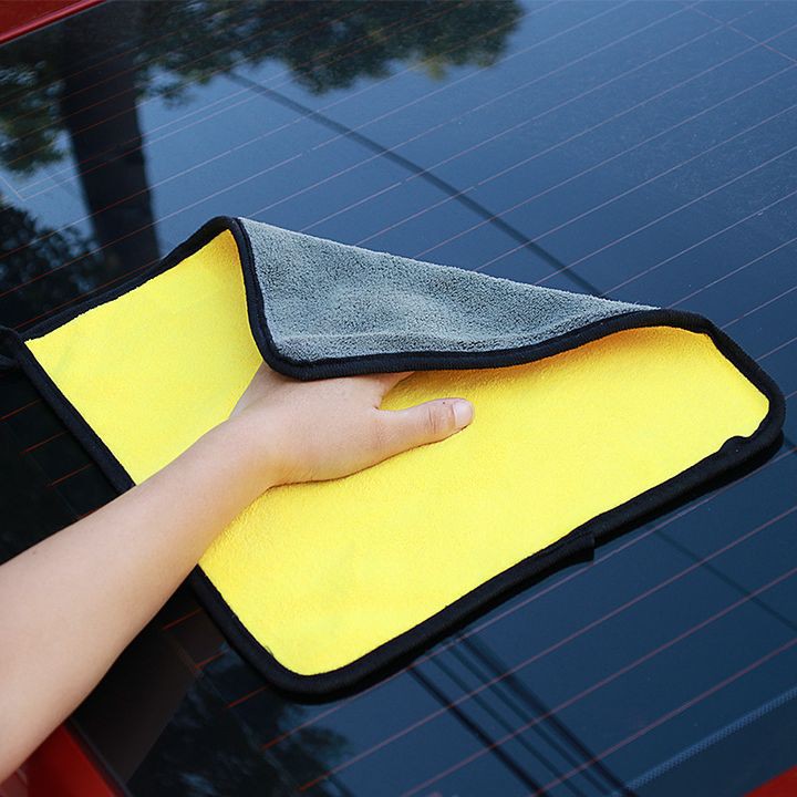 Khăn Lau Xe, Rửa Xe Ô Tô Chuyên Dụng - Chất Liệu Sợi Nano Microfiber Siêu Thấm, Không Rụng Lông, Không Phai Màu Cao Cấp