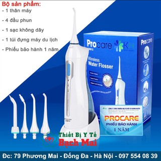 Máy tăm nước không dây procare khd13 + tặng kèm kem đánh trắng răng ap24nuskin mỹ 180k