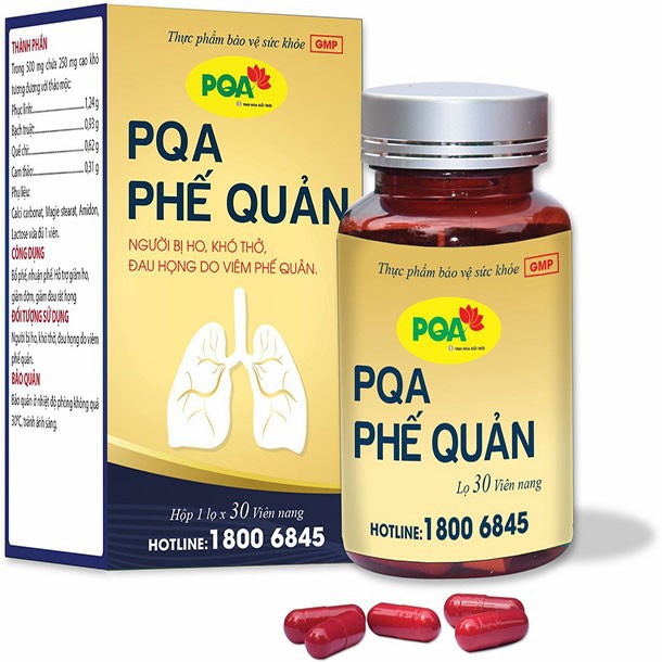 PQA Phế Quản Hộp 30 Viên Dùng Cho Người Bị Ho, Viêm Phế Quản Mạn Tính