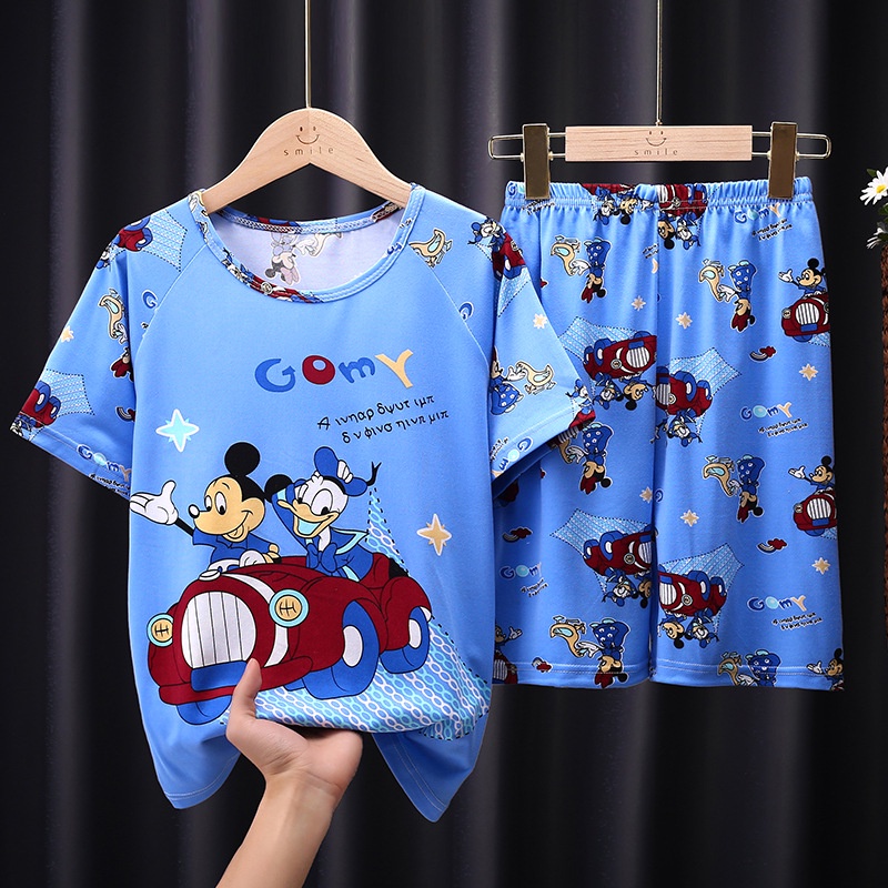 Bộ Đồ Ngủ 2 Món 2021 Họa Tiết Hoạt Hình Dễ Thương Dành Cho Bé Gái