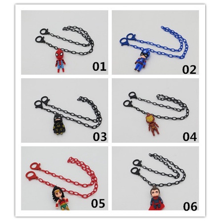 Dây Đeo Khẩu Trang Hình Siêu Anh Hùng Hoạt Hình 58cm Chống Thất Lạc Cho Bé