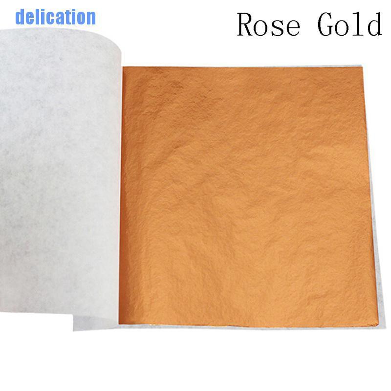 Delication✿ 100 Sheets Gold Foil Leaf Gilding Handicrafts Craft Paper Decoration Tool