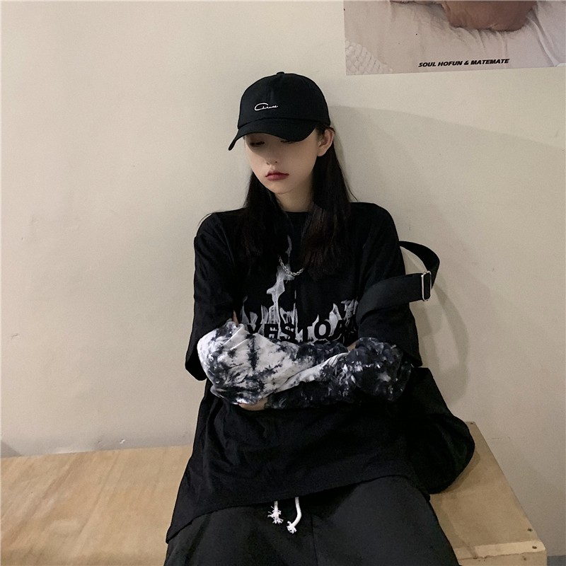 Áo thun tay dài giả hai lớp phong cách Unisex | BigBuy360 - bigbuy360.vn