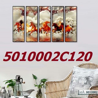 5 Tấm Tranh treo tường Mã đáo thành công trang trí phòng ngủ khách làm việc 5010002C120
