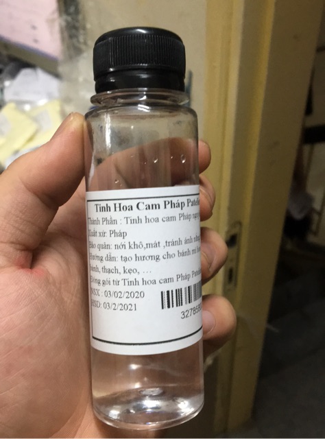 Tinh Hoa Cam Pháp Pateliere dùng làm bánh mỳ hoa cúc, nước hoa cam tạo hương thực phẩm