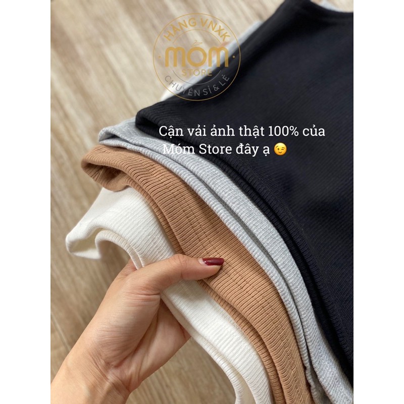 Áo Croptop Basic Ba Lỗ Gân nhà MÓM STORE [ẢNH THẬT 100%