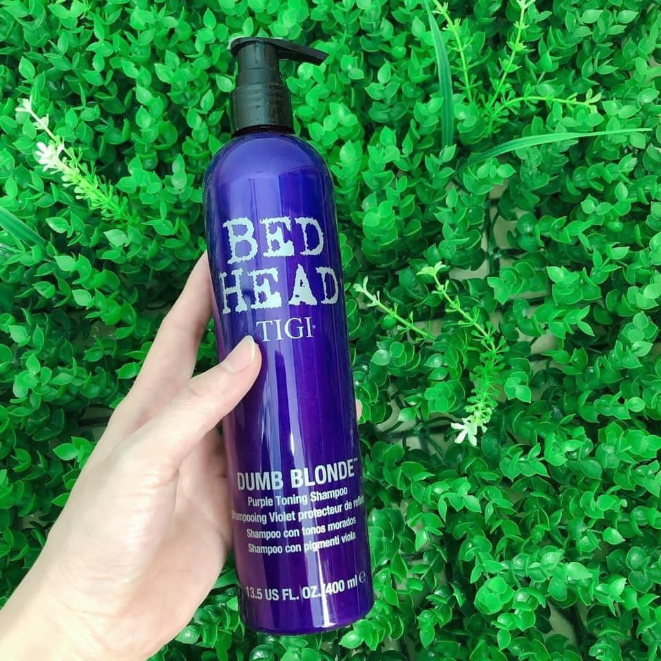 Dầu gội tím cho tóc bạch kim Tigi Bed Head Dumb Blonde Purple Toning Shampoo 400ml