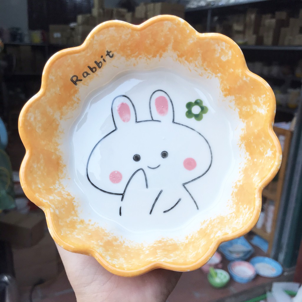 Bát Đĩa Decor Bát Ăn Cơm Bộ Chén Dĩa Sứ Dễ Thương Cute Cao Cấp S13