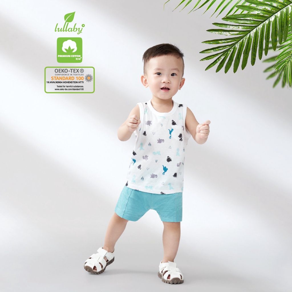 Lullaby - Bộ quần áo bé trai sát nách - NH83B - BST Lời yêu thương – Words of love