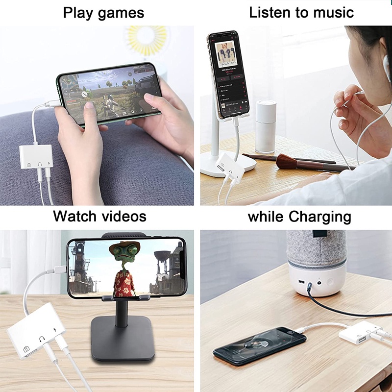 Đầu Chuyển Đổi Sang Usb 3.0 Otg 3.5mm Cho IPX/Xr/Xs/8/7