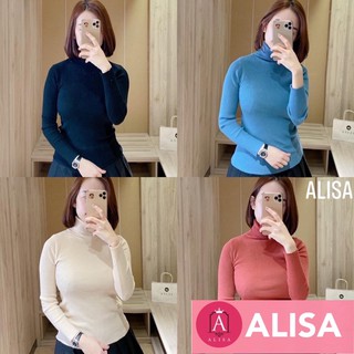 Áo len tăm cổ lọ 4 màu - ALISA