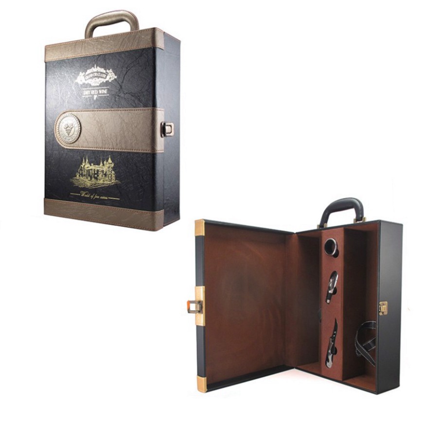Hộp Da Đôi Đựng Rượu Vang - Phụ Kiện Rượu Vang 22 - Mã PK002 | BigBuy360 - bigbuy360.vn