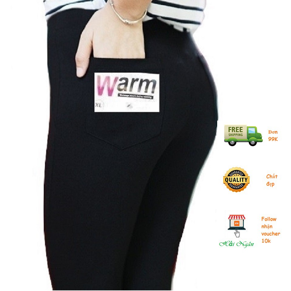 QUẦN TREGGING WARM 4 TÚI LOẠI CAO CẤP VẢI DÀY ĐẸP CÓ BIG SIZE 7XL 86KG