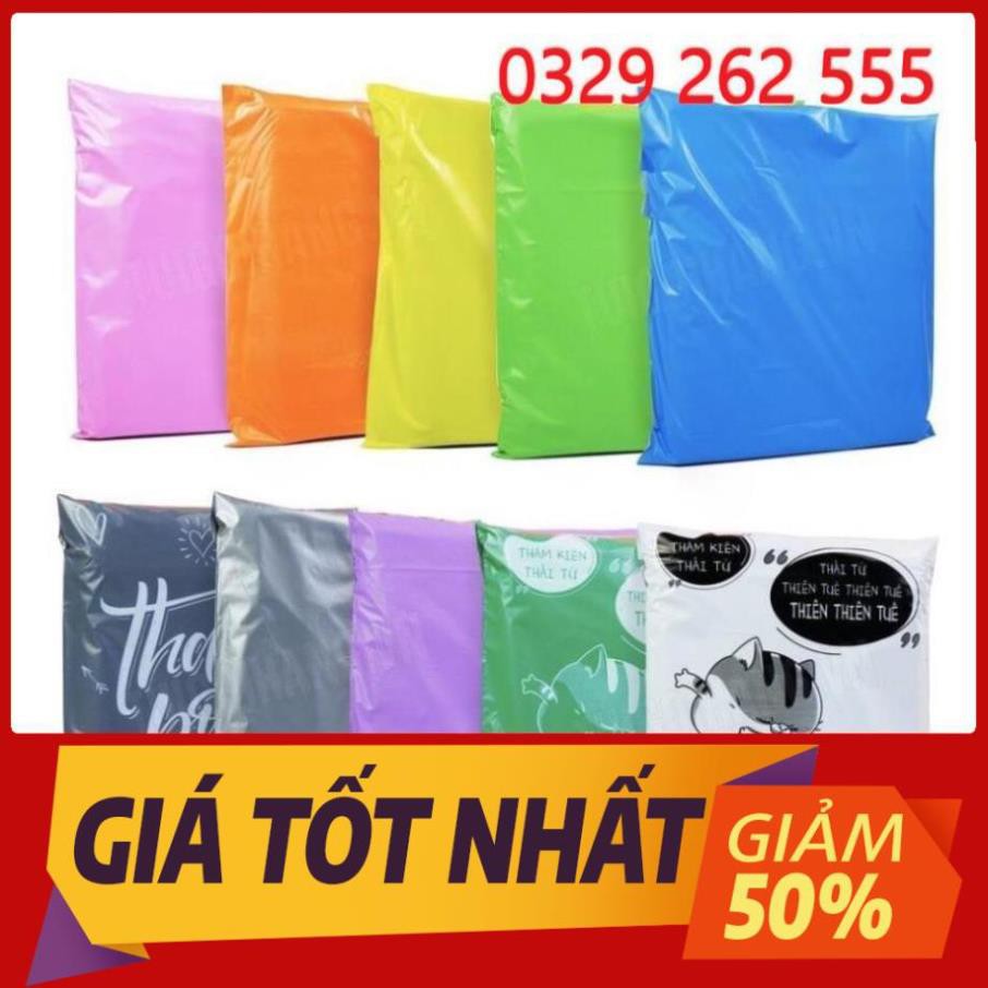 (~100 cái Túi dán miệng) size 32x45cm Túi nilon gói hàng niêm phong tự dính siêu dai