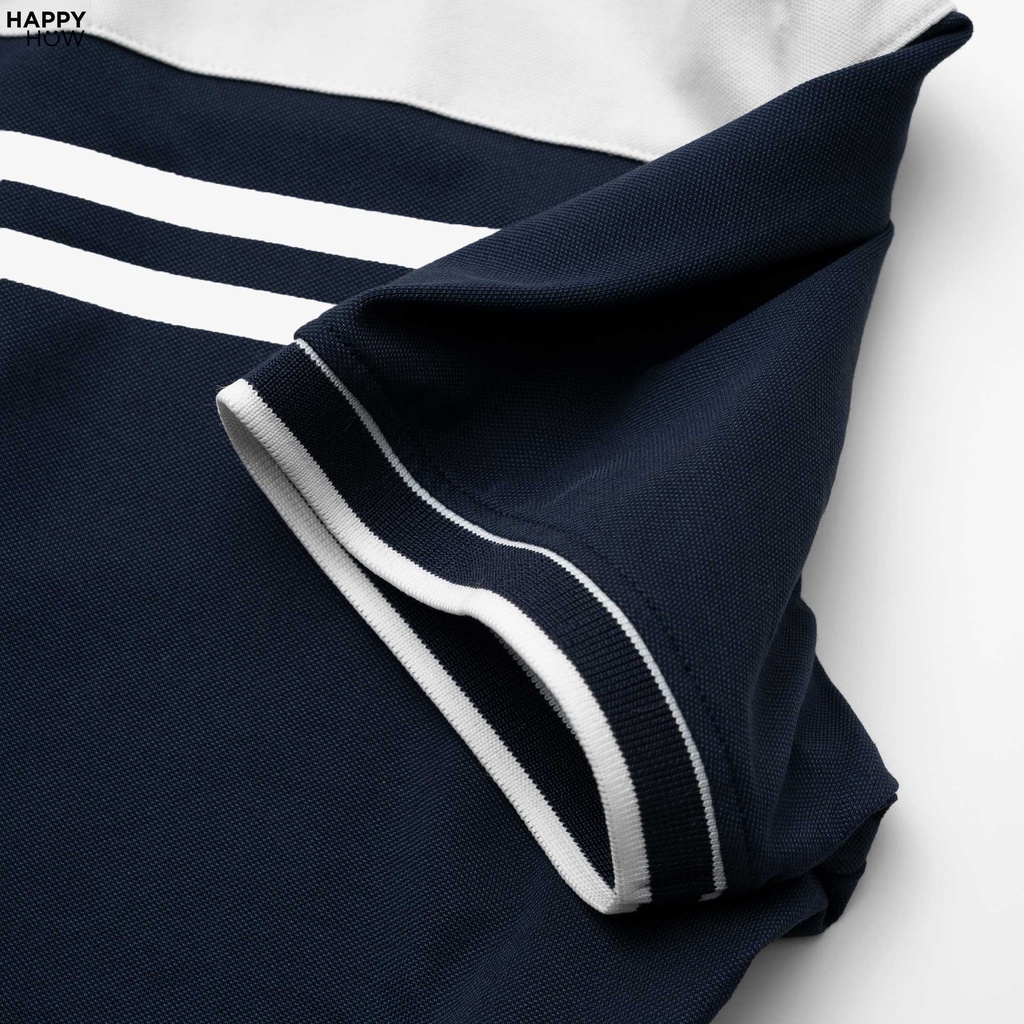 Áo Polo nam cổ bẻ phối DON vải cá sấu Cotton xuất xịn, chuẩn form, sang trọng - lịch lãm - HAPPYHOW