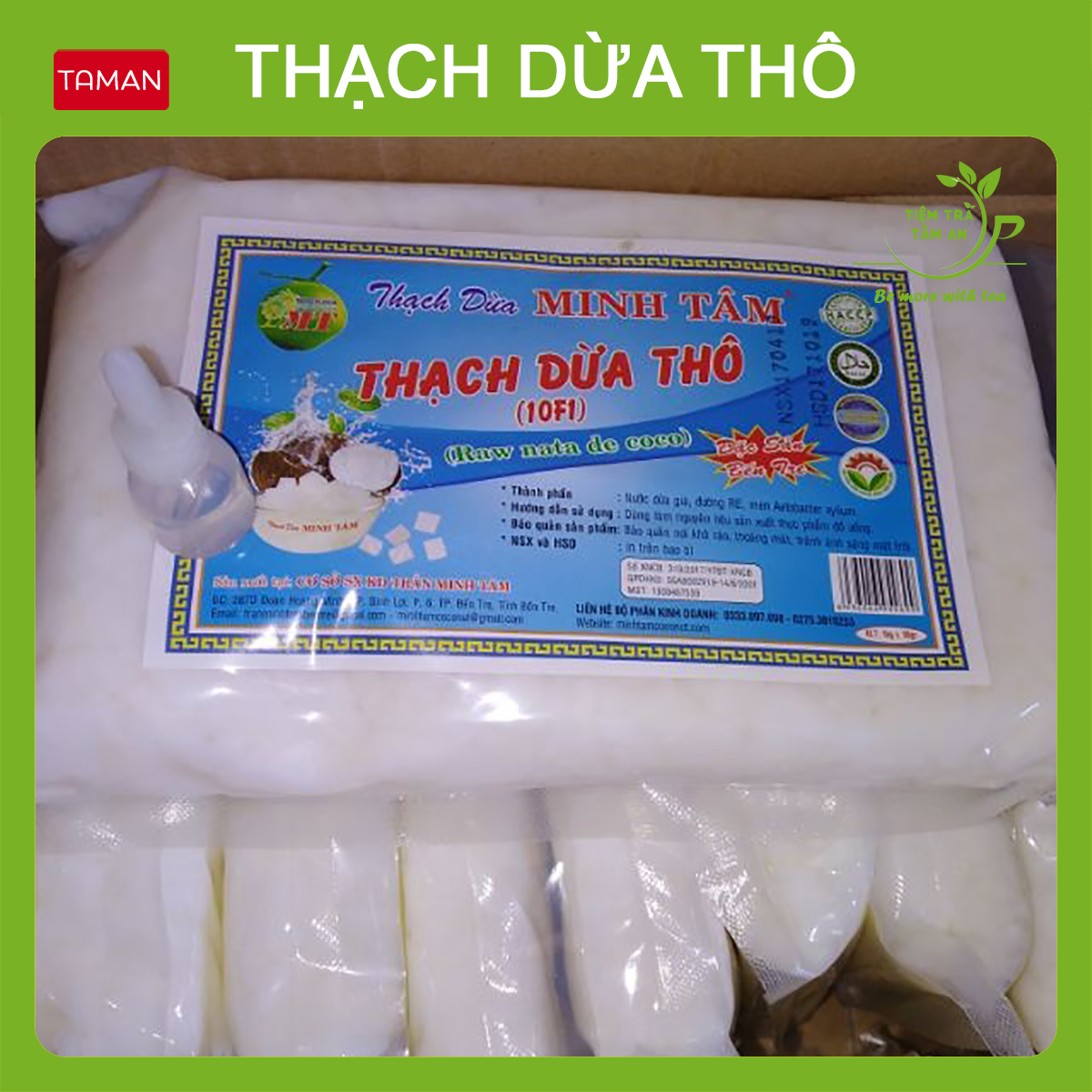 [Mã TIEMTA5K0 giảm 50%] Sỉ 1kg Thạch dừa thô - Thạch dừa thô Bích Liên Dương - Thạch dừa thô Minh Tâm tặng hương dừa | BigBuy360 - bigbuy360.vn