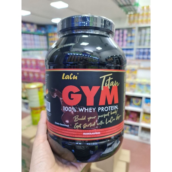 Sữa LACU tăng cơ cho người tập GYM titan 100% whey protein 1kg