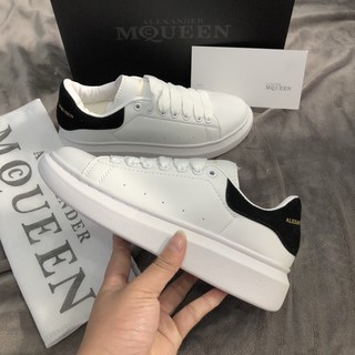Giày thể thao Nam Nữ Giày sneaker Mc Queen MCQ Khâu Đế Gót Nhung Đen Dây Lụa Cao cấp [Full box + Bill ]