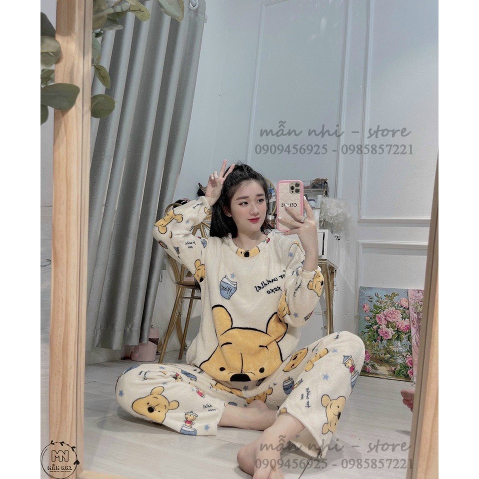 Đồ Bộ Ngủ Mùa Đông- Lông Nhung Mềm Mịn Ấm Giá Rẻ | BigBuy360 - bigbuy360.vn