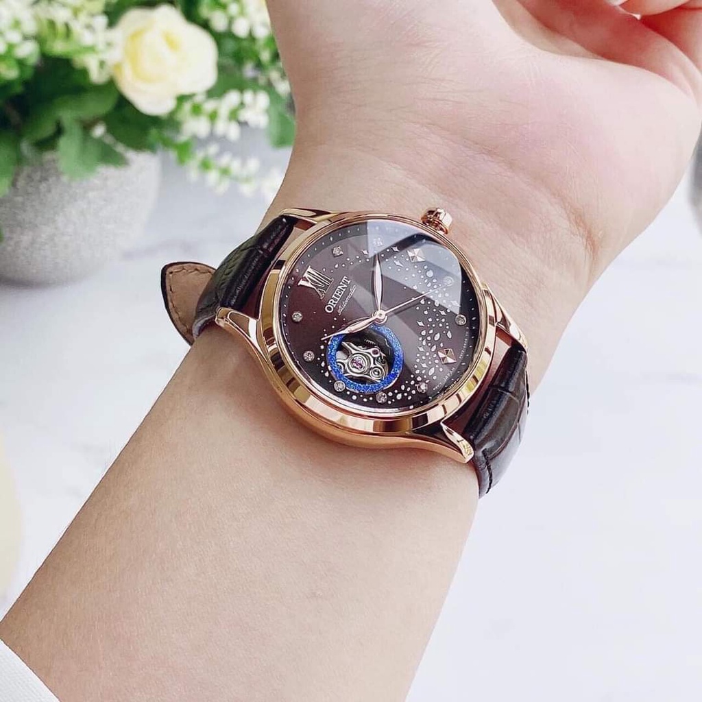 Đồng hồ nữ chính hãng Orient RA-AG0017Y10B - Máy Automatic - Kính Sapphire - Dây da