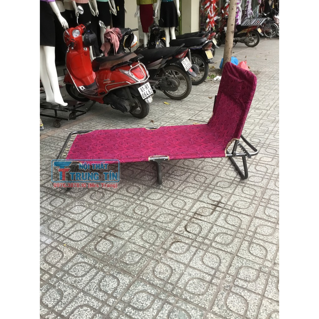 giường xếp cao cấp, 2 in 1 nằm ngồi( ko lựa màu khách nhé) | BigBuy360 - bigbuy360.vn