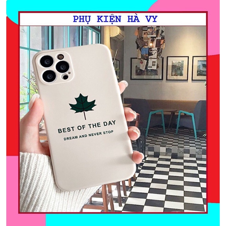 Ốp lưng hình lá phong chất ốp đẹp cạnh vuông giả ip12 5/5s/6/6plus/6s/7/7plus/8/8plus/x/xr/xs/11/12/pro/max