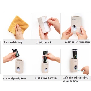 Bộ nhả kem tròn ecoco bé 1703