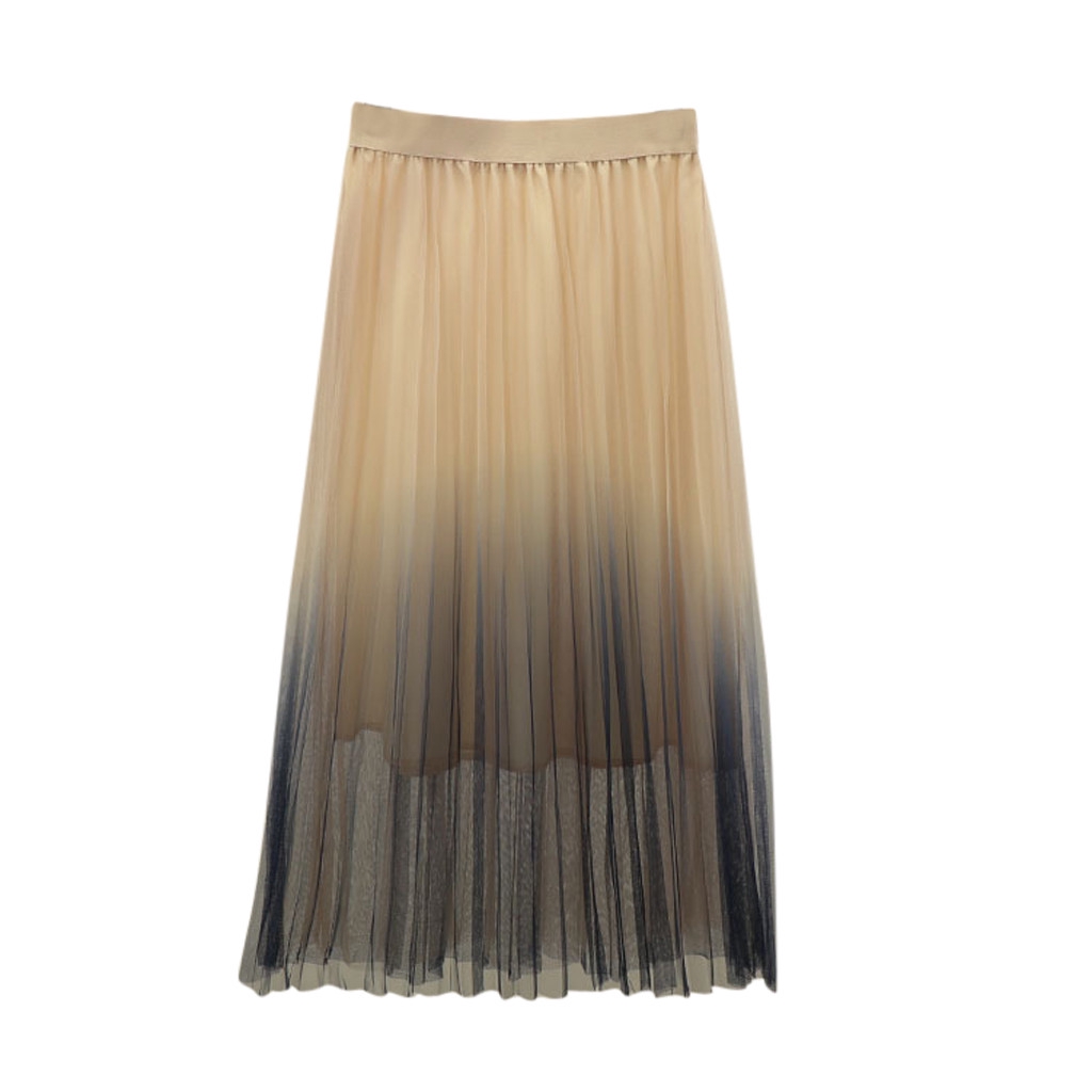 Chân Váy Xoè Tulle Phối Ren Hoa Màu Sắc Gradient Cho Phái Nữ