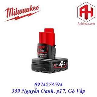 Milwaukee pin li-ion m12b4 redlithium
