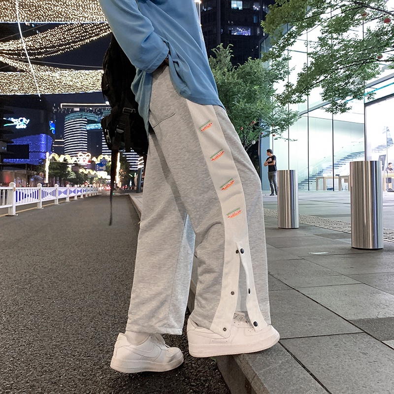 Quần ống rộng phong cách hip hop thời trang Hàn Quốc cho nam