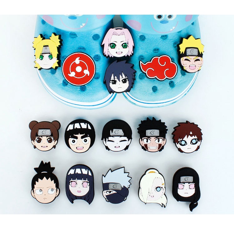 Ghim Cài Giày Hình Anime Jibits Itachi Sasuke Jibitz Croc Charm Naruto Kakashi Croc Jibbits Dễ Thương Cho Nữ