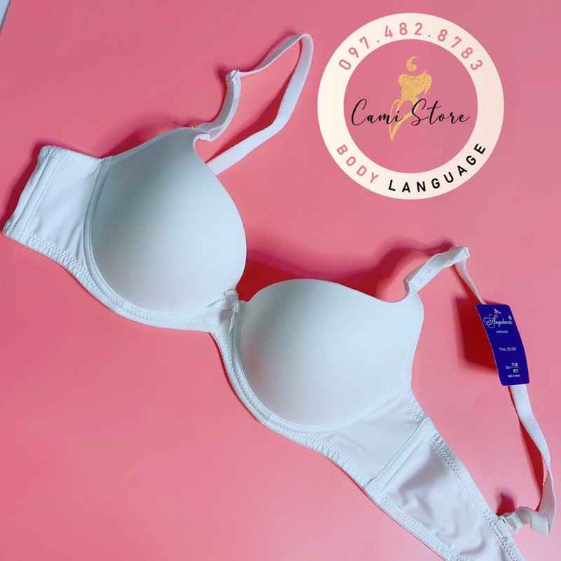 Áo lót lovely mút mỏng trơn, nơ