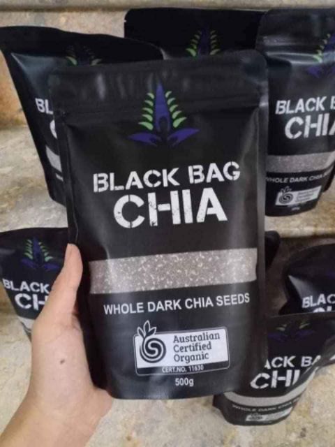 Hạt chia Úc Black túi 500gr(tặng ngay 1tui thạch dừa thô,khi mua túi thứ 9)