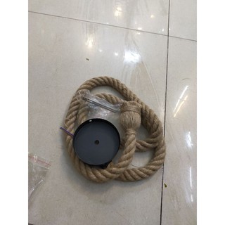 thả dây thừng đơn,đui e27 bện dây thừng thả đơn