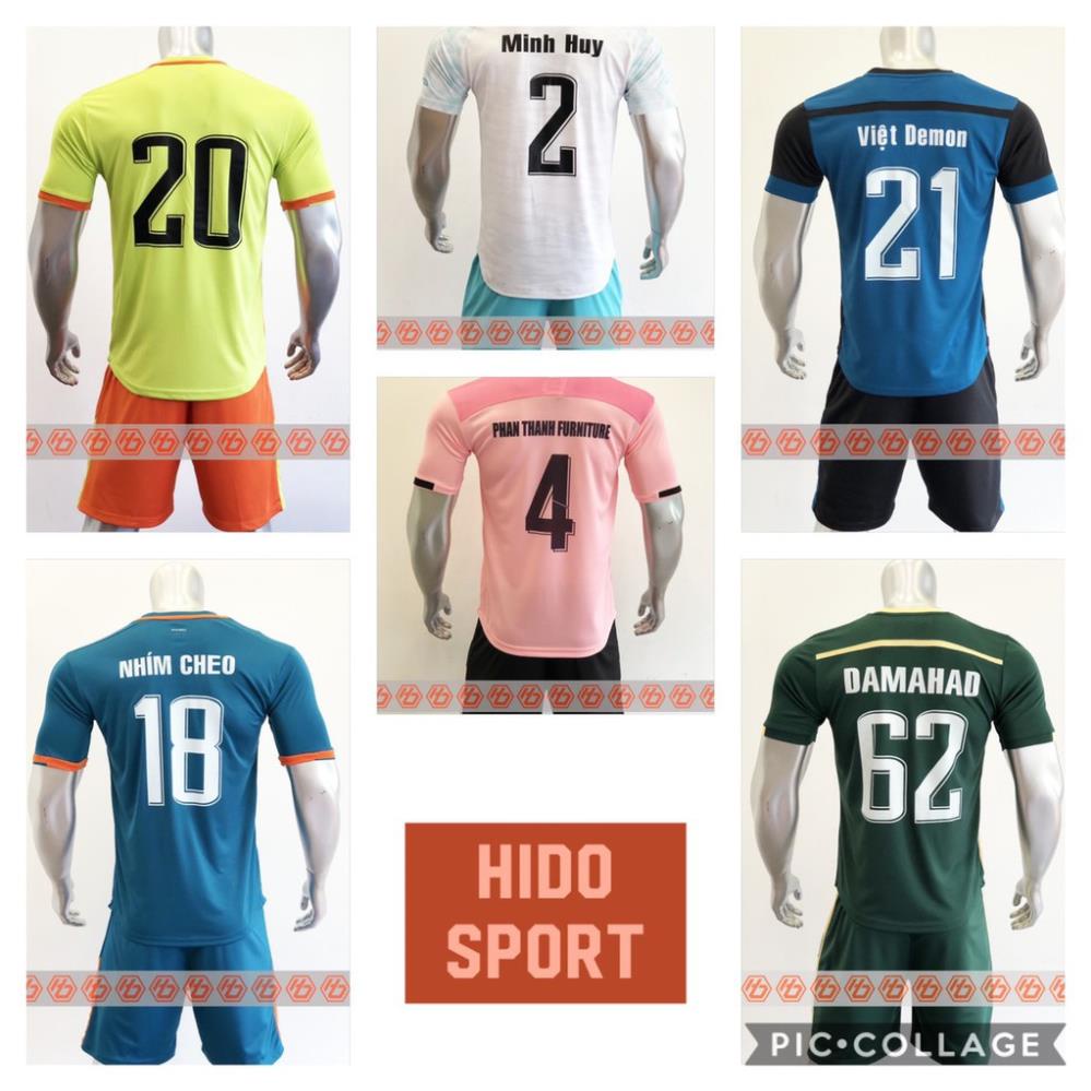 IN TÊN + SỐ QUẦN ÁO BÓNG ĐÁ THEO YÊU CẦU ( ÁP DỤNG MUA HÀNG TẠI HIDO SPORT)  ྇