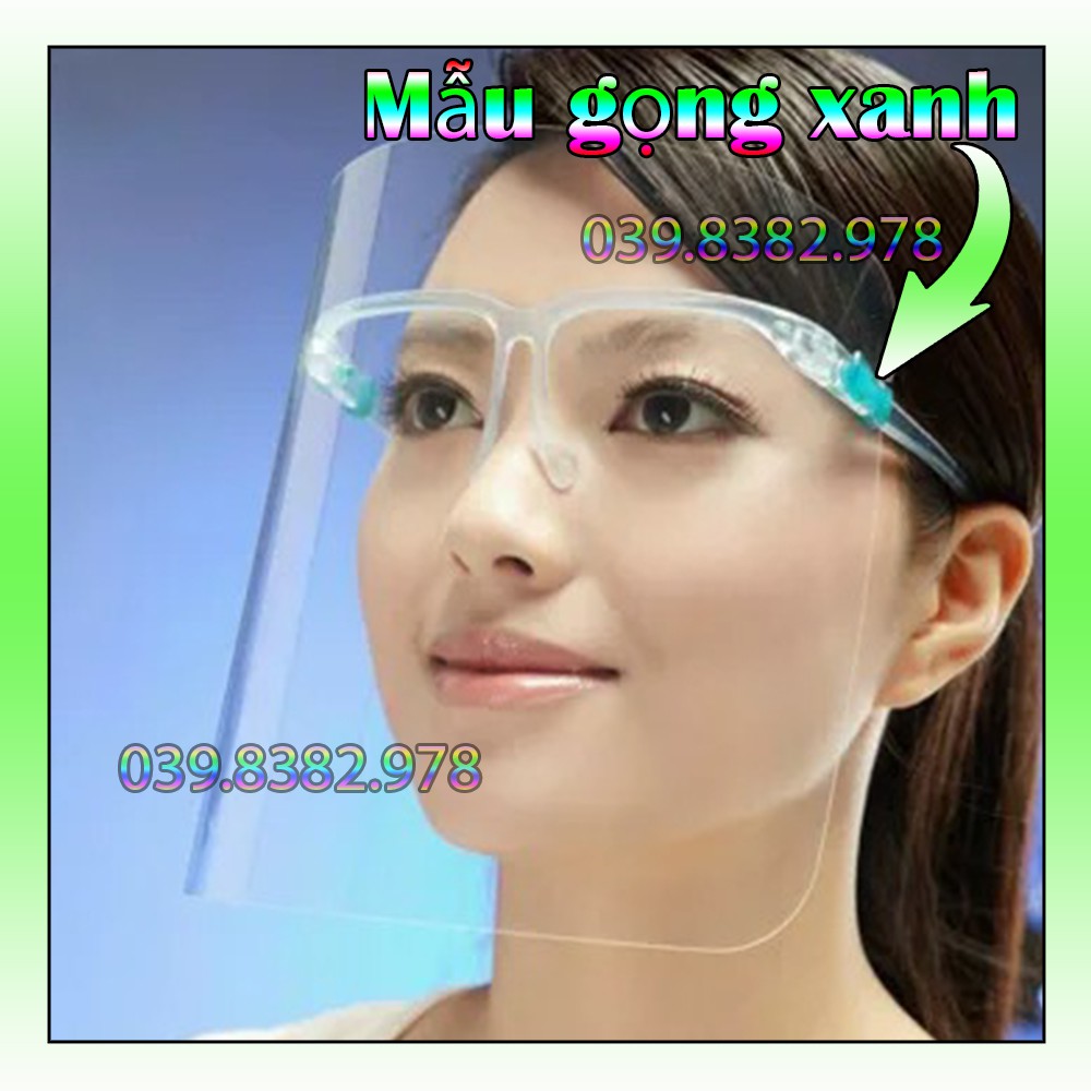 Kính bảo hộ chống giọt bắn phòng dịch bụi bẩn Face Shield loại 1 cao cấp nam nữ đi đường kiếng bảo vệ mắt lao động